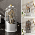 360° Rotating Makeup Brush Organizer