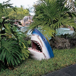 Shark-Shaped Garden Art