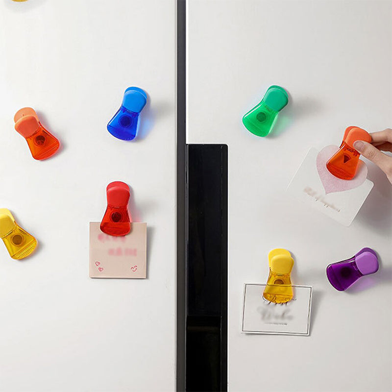 Colorful Magnetic Food Bag Clips (6 Pieces)