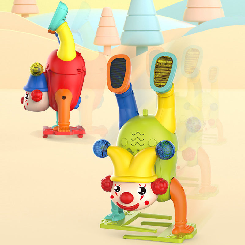 Electric Handstand Clown Toy with Lights and Music