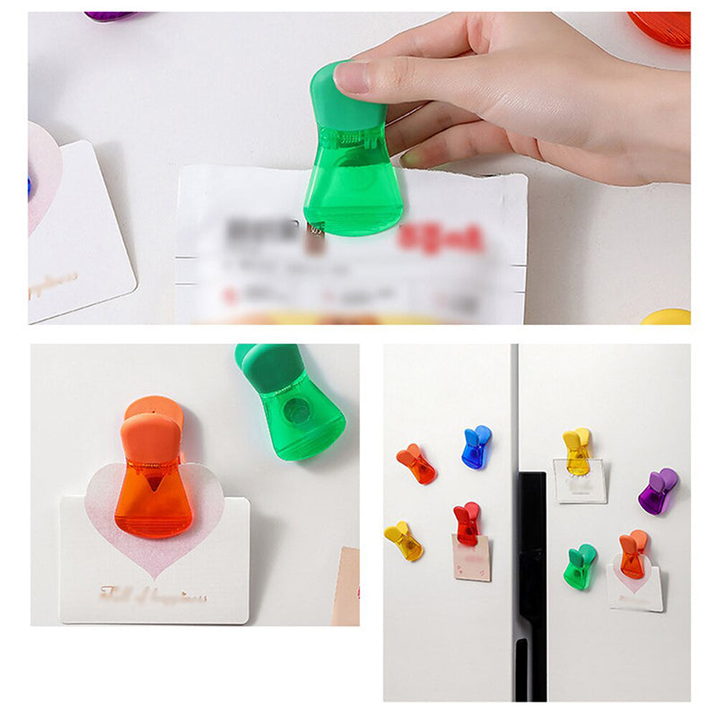 Colorful Magnetic Food Bag Clips (6 Pieces)