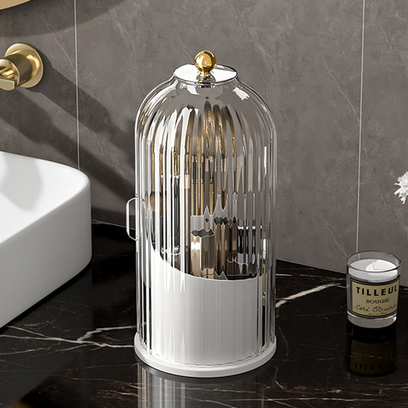 360° Rotating Makeup Brush Organizer