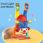 Electric Handstand Clown Toy with Lights and Music