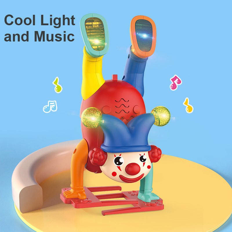 Electric Handstand Clown Toy with Lights and Music