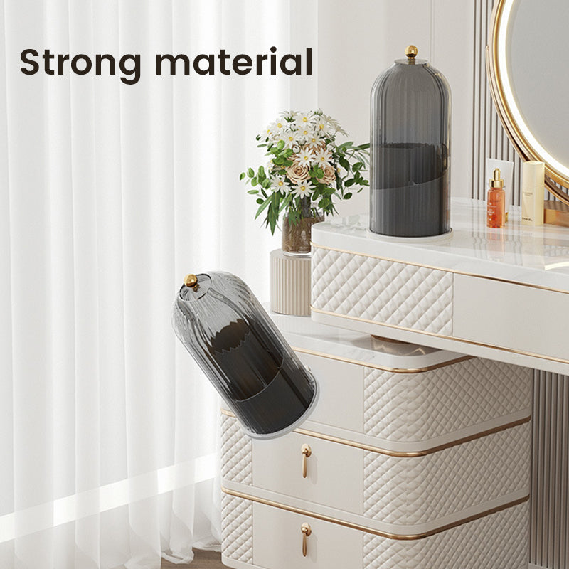 360° Rotating Makeup Brush Organizer