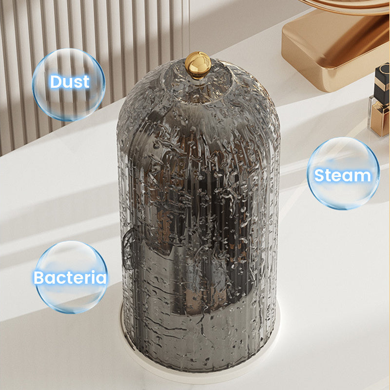 360° Rotating Makeup Brush Organizer