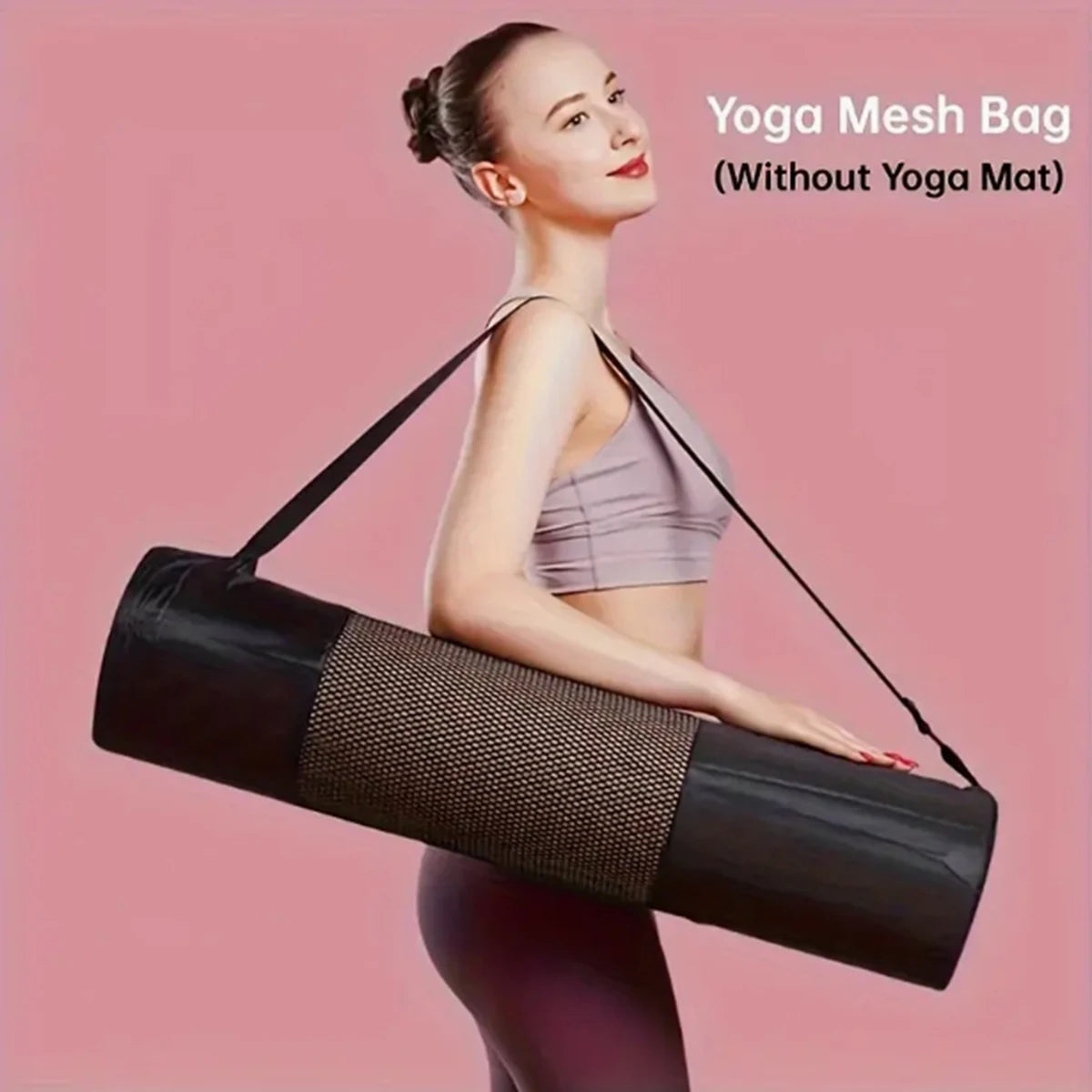 Aktive Yoga-Matten-Tasche für den modernen Lebensstil – Schwarz