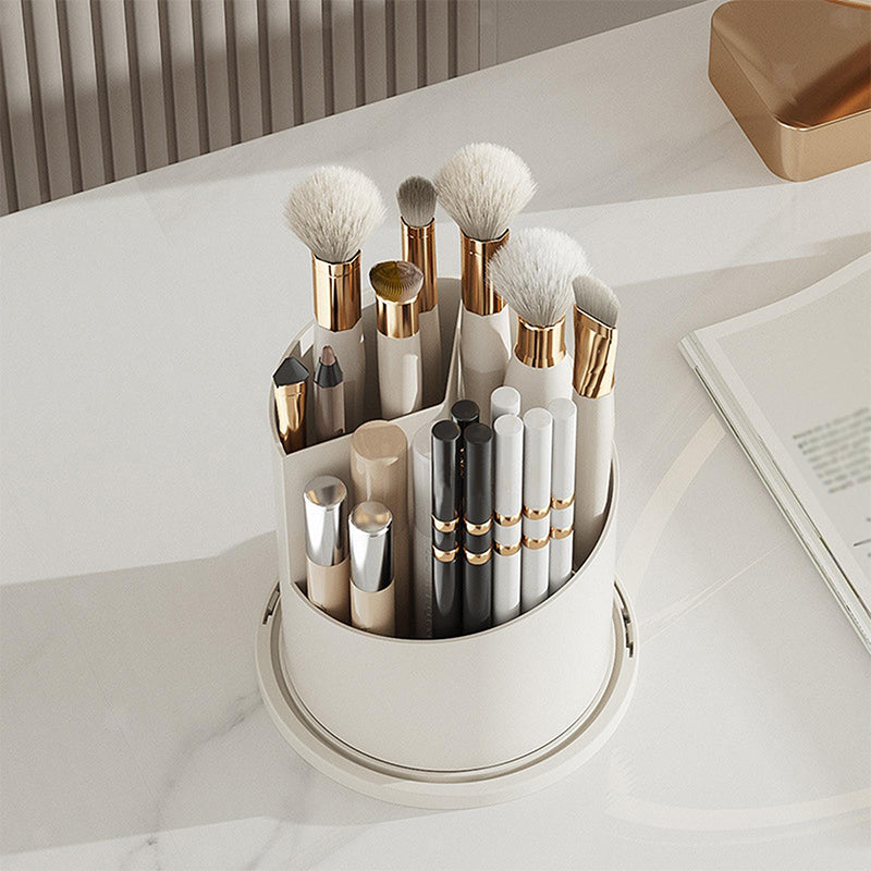 360° Rotating Makeup Brush Organizer