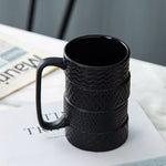 Ceramic Mug with Tire Motif