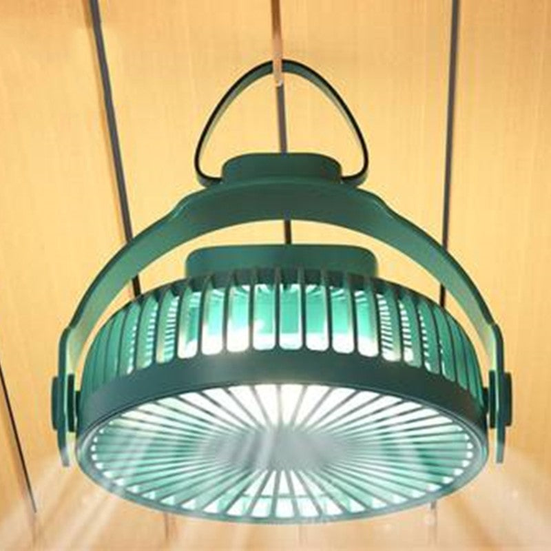 Air Enchantment | 2-in-1 Rechargeable Portable Desk and Wall Fan with Night Light