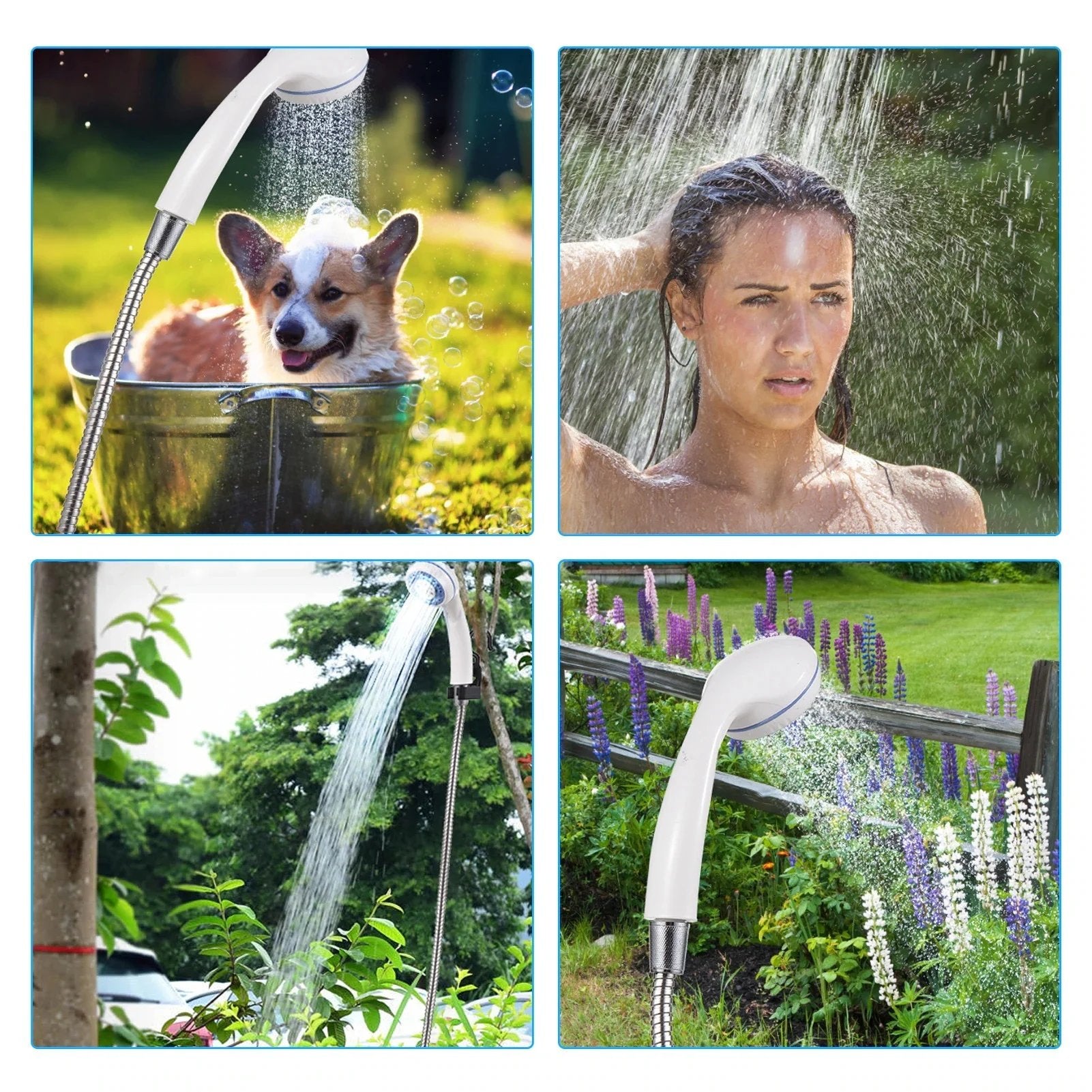 Portable USB Showers with Pump – Refreshment Anywhere
