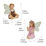 Zauberhafte Gartenfeen – Set mit 2 dekorativen Figuren