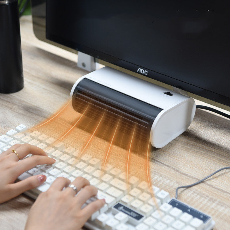 Comfortable Mini Fan Heater for Desk with Tilt Adjustment