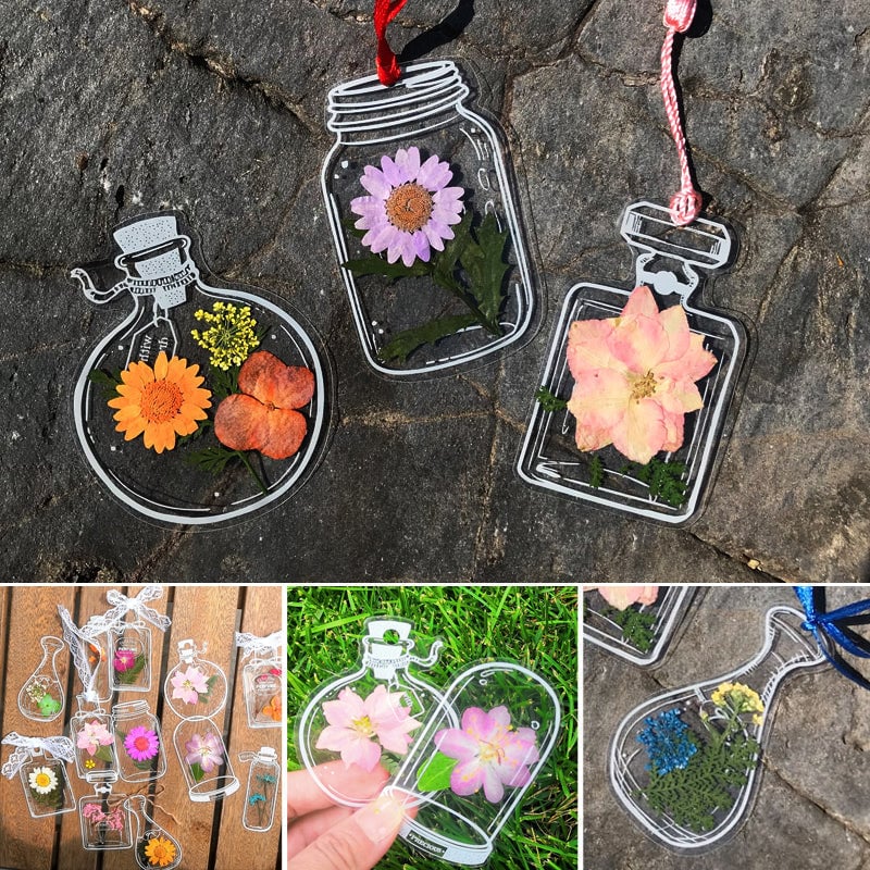 Dried Flower Bookmark Set - 30 Pieces with Tassel
