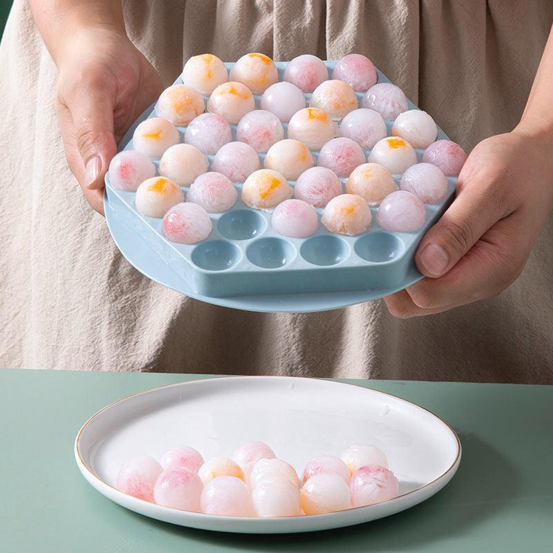 Kugelform für Eiswürfel | Elegante und Auslaufsichere Eiswürfel | 37er Kapazität