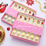 Metal Spoon Gift Set for Home Christmas Decorations