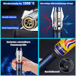 Weatherproof Lighter with Adjustable Jet Flame