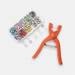 Practical snap fastener plier set for creative projects