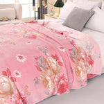 Blütenzauber Kuscheldecke | Weiche Decke für Zuhause & Reisen