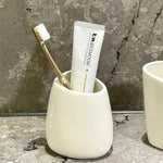 Elegant Bathroom Set with Soap Dispenser and Tumblers
