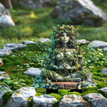 Enchanting garden stake with nature motif made of acrylic