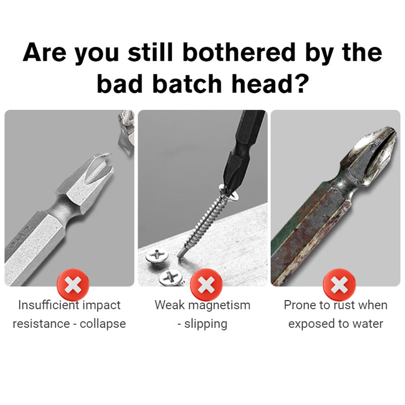 Robuste Anti-Rutsch-Bits mit Hochleistungs-Schraubendreher | TechGrip