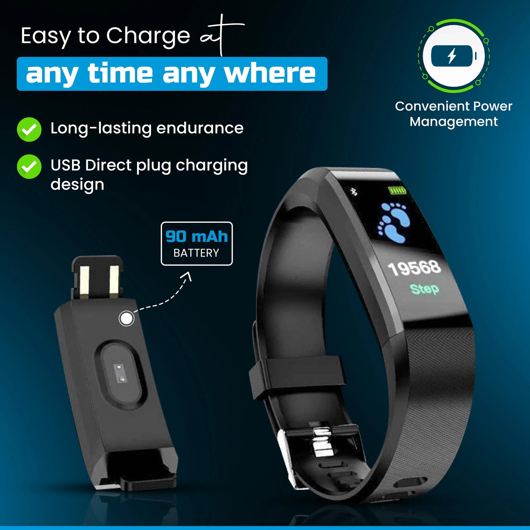 Smartwatch for Seniors - Activity Tracking with LED Display