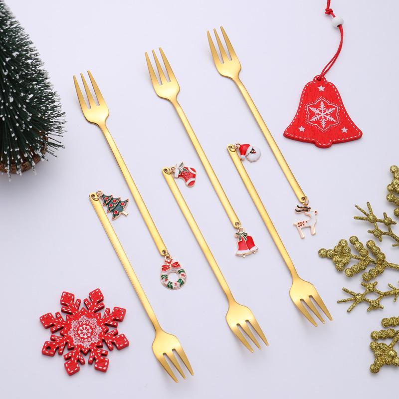 Metal Spoon Gift Set for Home Christmas Decorations