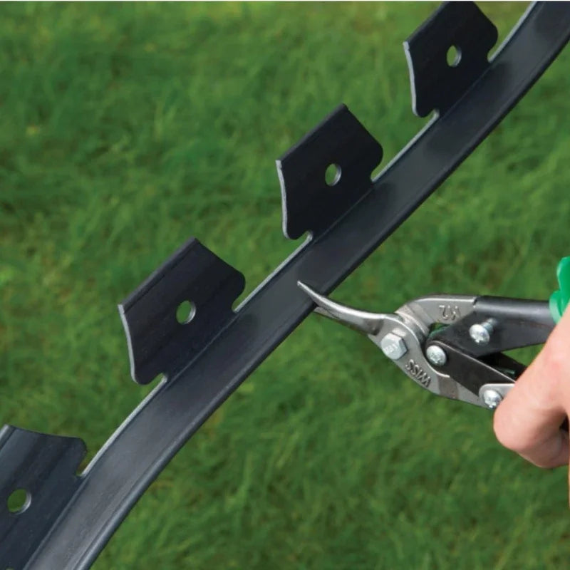 FlexiRasen Kantenbegrenzung 5m/10m | 5 cm Höhe | Mit Pfosten