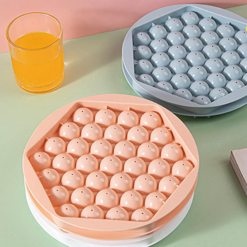 Kugelform für Eiswürfel | Elegante und Auslaufsichere Eiswürfel | 37er Kapazität
