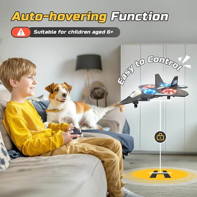 Fernsteuerbares LED-Flugzeug für Kinder von 6-12 Jahren