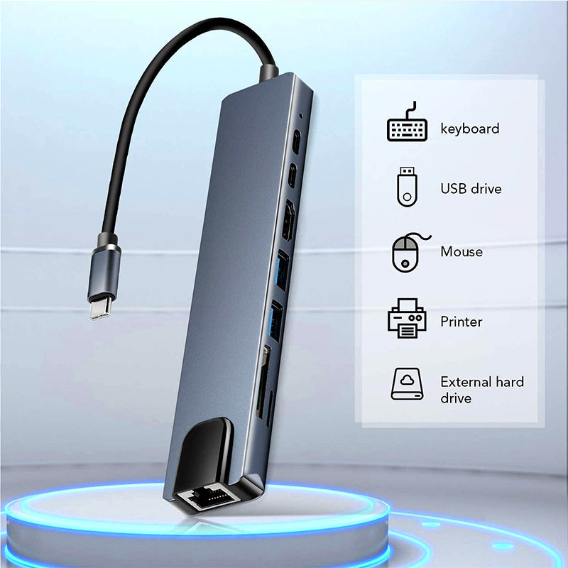 Universelle Dockingstation 8-in-1 für mehrere Geräte