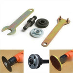 Set with connectors for electric drill and angle grinder