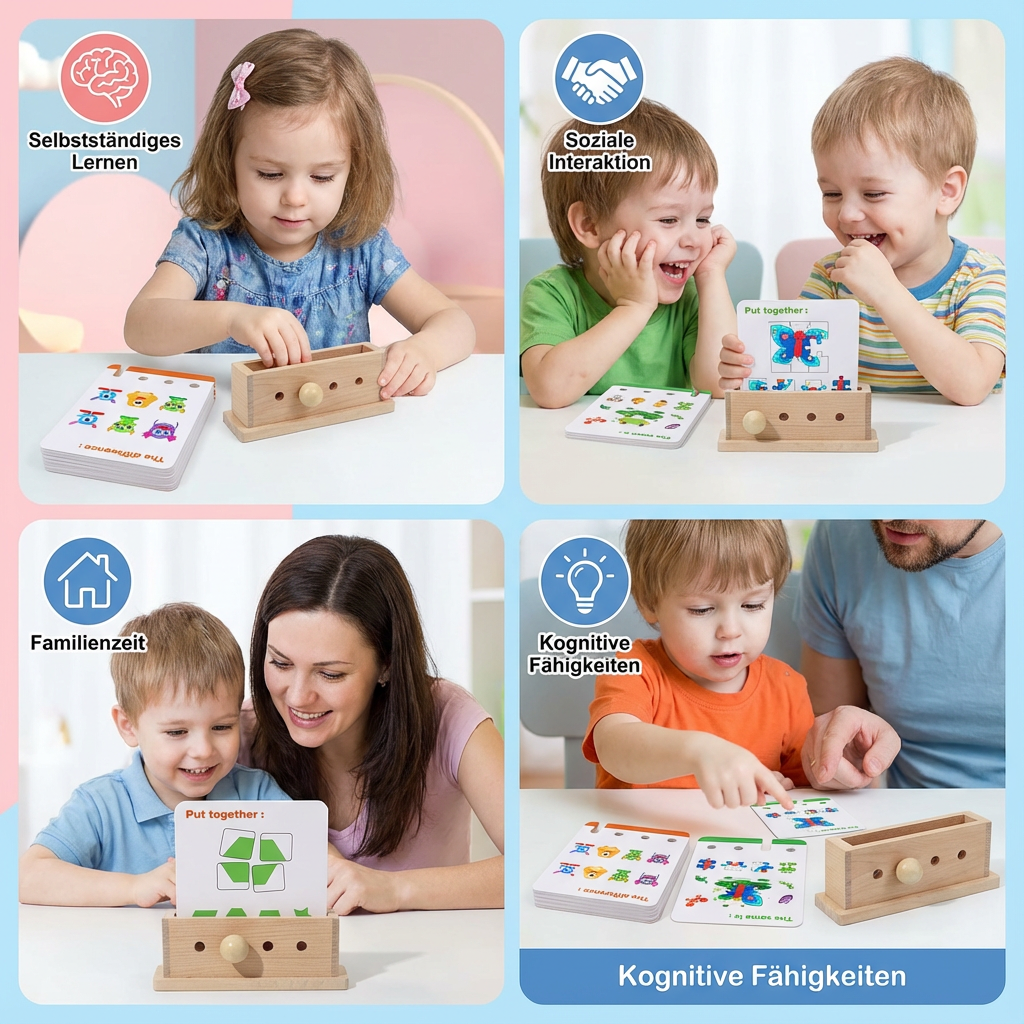 Early Skills Development Game - Wooden Logic Decoding for Kids