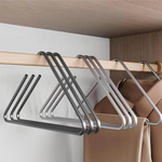Stilvolle Aluminium-Kleiderbügel für einen aufgeräumten Schrank (5 Stück)