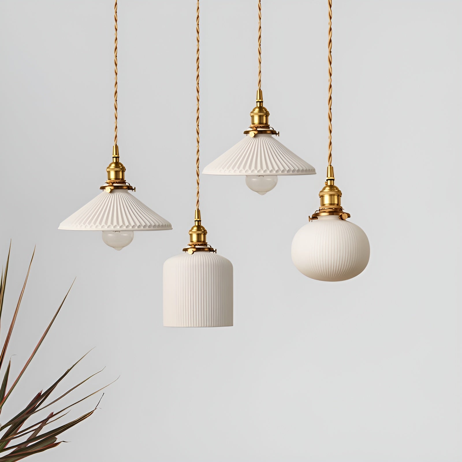Vintage Eleganz: Stimmungsvolle Pendelleuchte aus Keramik