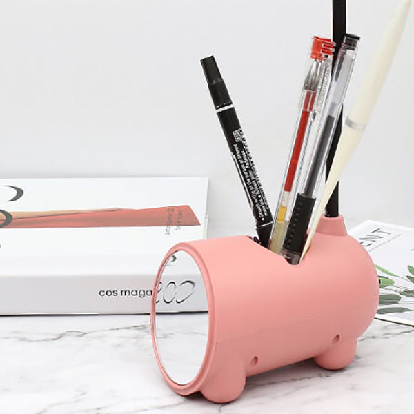 Hoppellicht | Kreative LED Tischlampe mit Stifthalter und USB-Laden