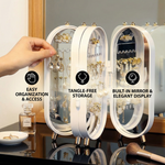 Eleganter Schmuck Organizer | Stilvolle Aufbewahrung mit Spiegel