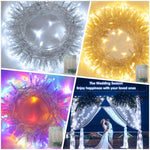 GlanzLicht Rechargeable LED String Lights | Warm White & Multicolored | 1–10 m Length | Perfect for Parties, Weddings & Indoor/Outdoor Decoration
