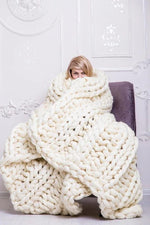 Cozy knitted blanket for ultimate comfort