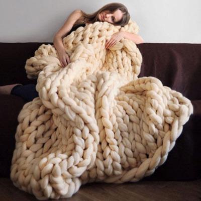 Cozy knitted blanket for ultimate comfort