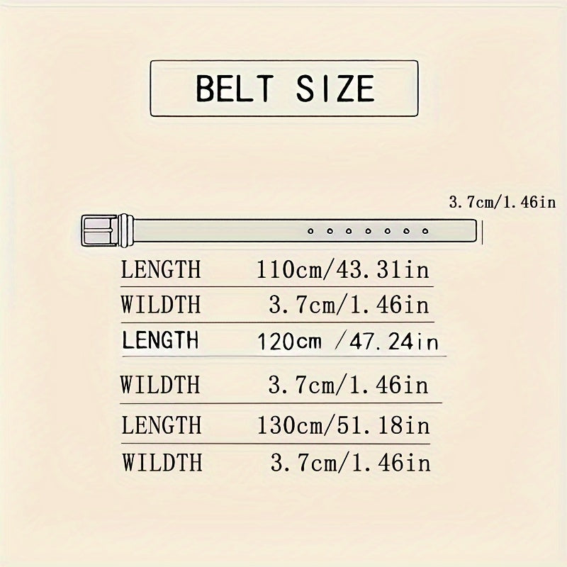 Elegant Leather Belt for Men with Automatic Buckle – Versatile and Stylish