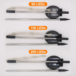 4-Piece Set Solar Fireworks Garden Lights - Weatherproof LED Decorative Lights, Solar Powered for Garden and Patio