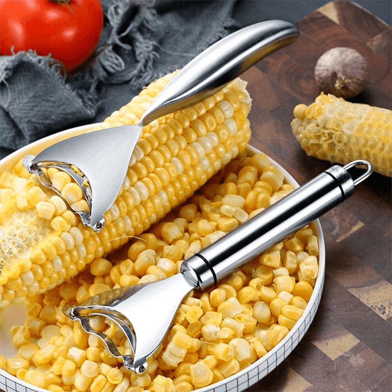 Stainless Steel Corn Cob Peeler for easy use | CornMaster