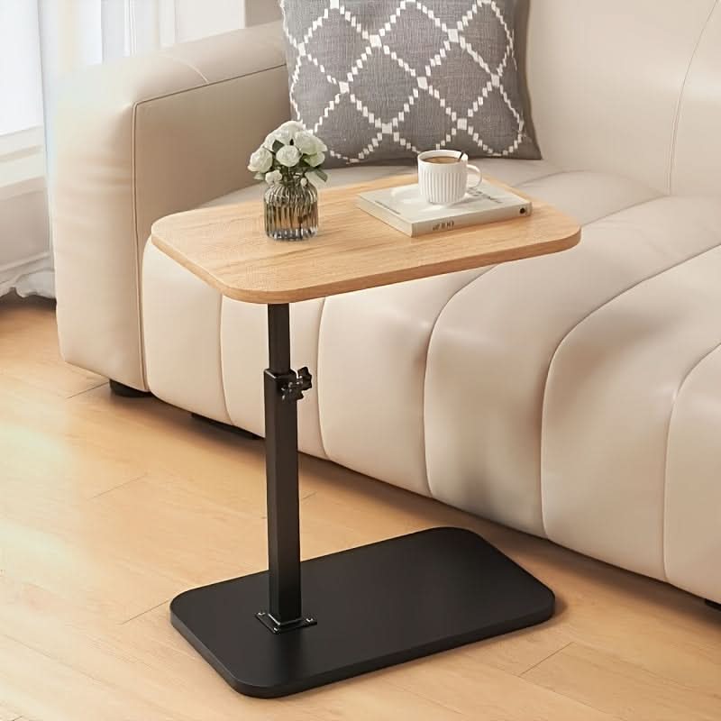 Flexibler Beistelltisch – Holz & Metall für Sofa oder Bett