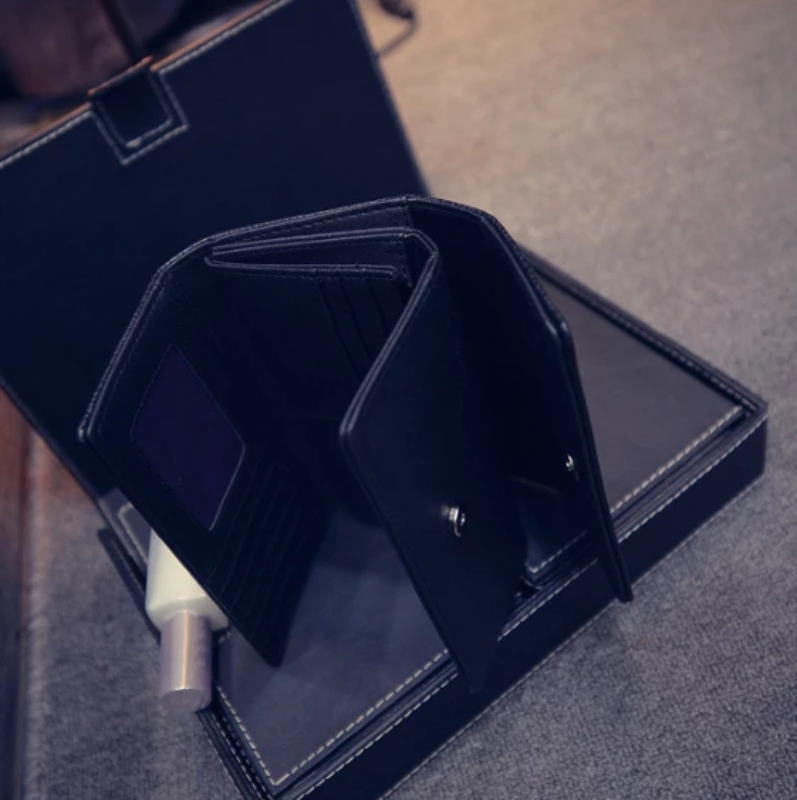 Elegante Lange Damenbrieftasche aus Kunstleder