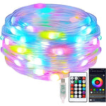 Leuchtende RGB Farblichterkette