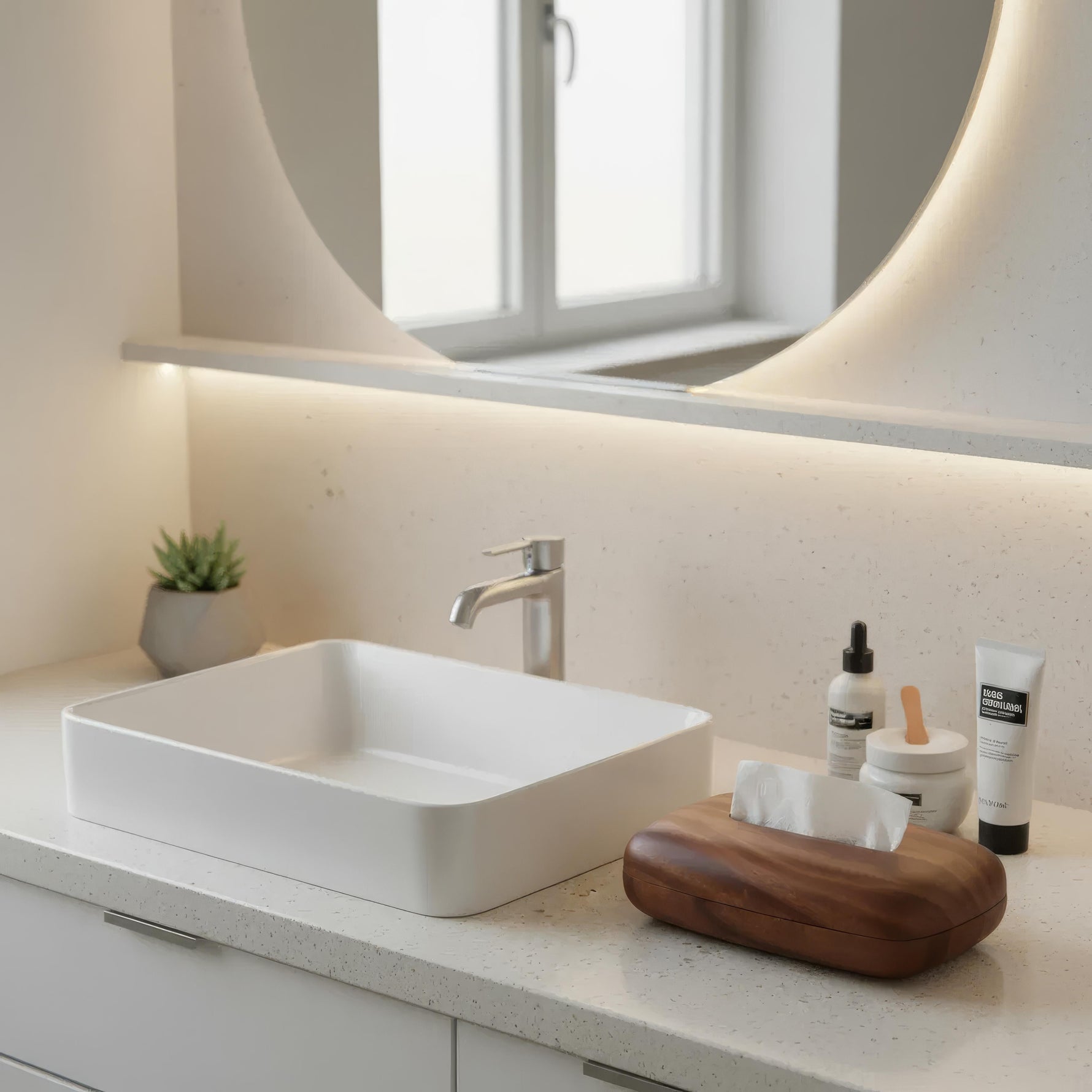 Eleganter Serviettenhalter aus Holz für stilvolle Akzente