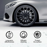 Tire care wax for brilliant shine and long-lasting protection
