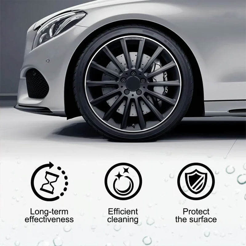 Tire care wax for brilliant shine and long-lasting protection